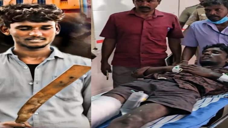 In Sivagangai, the police shot the policemen who attacked the policemen with weapons சிவகங்கையில் போலீசாரை ஆயுதங்களால் தாக்கிய ரெளடி.. சுட்டுப்பிடித்த காவல்துறையினர்