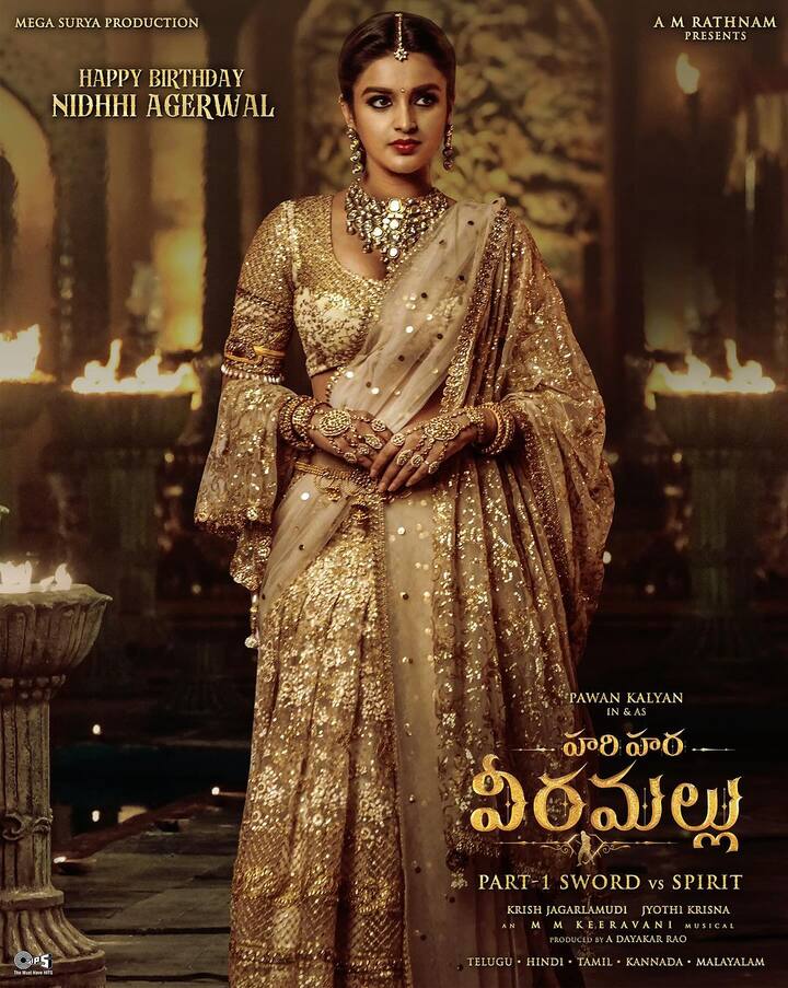 ప్రస్తుతం ఈ ఫోటోలు నెటిజన్లను ఆకట్టుకుంటున్నాయి. అలాగే ఆమె నటిస్తున్న మరో చిత్రం 'హరి హర వీరమల్లు' టీం కూడా నిధికి బర్త్డే విషెస్ చెబుతూ ఆమె కొత్త లుక్ విడుదల చేసింది.