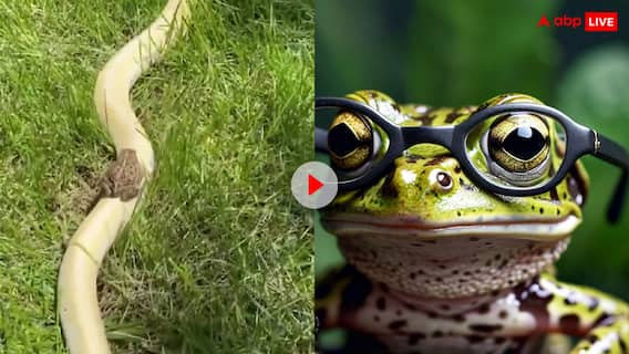 Video: इसे कहते हैं मौत की छाती पर नाचना... खतरनाक अजगर की सवारी करता दिखा मेंढक, वीडियो वायरल
