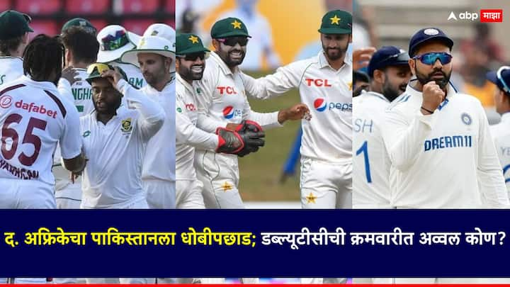 ICC WTC Points Table: दक्षिण अफ्रिकेच्या विजयानंतर जागतिक अजिंक्य कसोटी स्पर्धेच्या (WTC) गुणतालिकेत बदल झाला आहे.