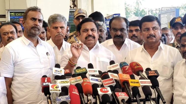 Edappadi Palanisami alleges that there is a secret alliance between dmk and bjp திமுக - பாஜக இடையே ரகசிய கூட்டணி உள்ளது - எடப்பாடி பழனிசாமி குற்றச்சாட்டு