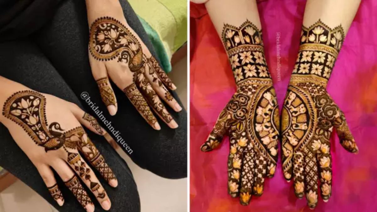 Rakshabandhan Mehandi : भावाला ओवाळताना हात दिसतील सुंदर अन् गोंडस! रक्षाबंधननिमित्त 'या' मेहंदी डिझाइन ट्राय करा, फोटो येतील छान