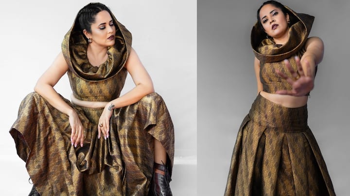 Anasuya Bharadwaj Latest Photos : అనసూయ భరద్వాజ్ మరోసారి స్టన్నింగ్ అవుట్​ఫిట్​లో ఫోటోషూట్ చేసింది. అయితే అభిమానులు ఈమె న్యూ లుక్స్​పై నెటిజన్లు ట్రోల్స్ చేస్తున్నారు.