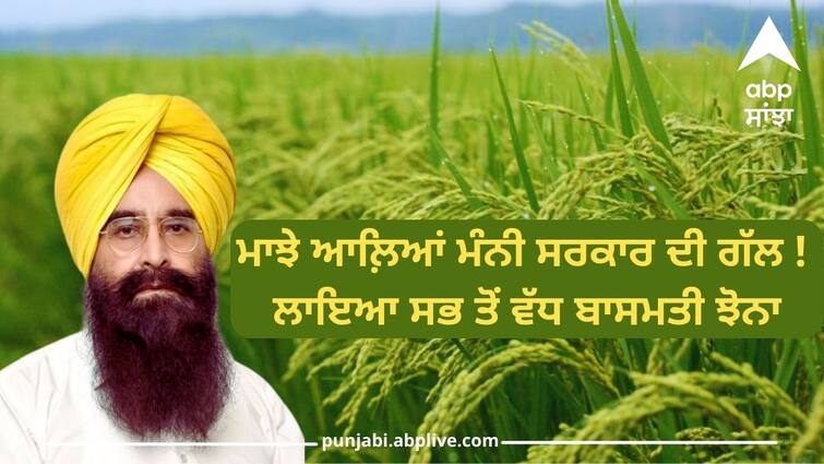 12.58 percent increase in area under basmati cultivation in Punjab says Agriculture Minister Agriculture News: ਮਾਝੇ ਆਲ਼ਿਆਂ ਮੰਨੀ ਸਰਕਾਰ ਦੀ ਗੱਲ ! ਲਾਇਆ ਸਭ ਤੋਂ ਵੱਧ ਬਾਸਮਤੀ ਝੋਨਾ, ਜਾਣੋ ਆਪਣੇ ਜ਼ਿਲ੍ਹੇ 'ਚ ਬਾਸਮਤੀ ਹੇਠ ਰਕਬਾ ?