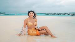 Shriya Saran Photos: માલદિવના દરિયા કિનારે શ્રિયા સરને બિકીનીમાં આપ્યા બોલ્ડ પોઝ