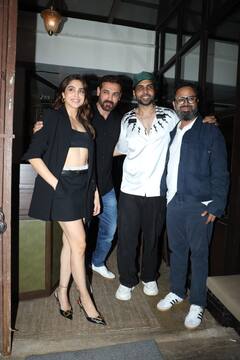 Vedaa की सक्सेस पार्टी में स्टनिंग लुक में पहुंचीं शरवरी वाघ, जॉन अब्राहम संग यूं दिए पोज, फोटोज वायरल