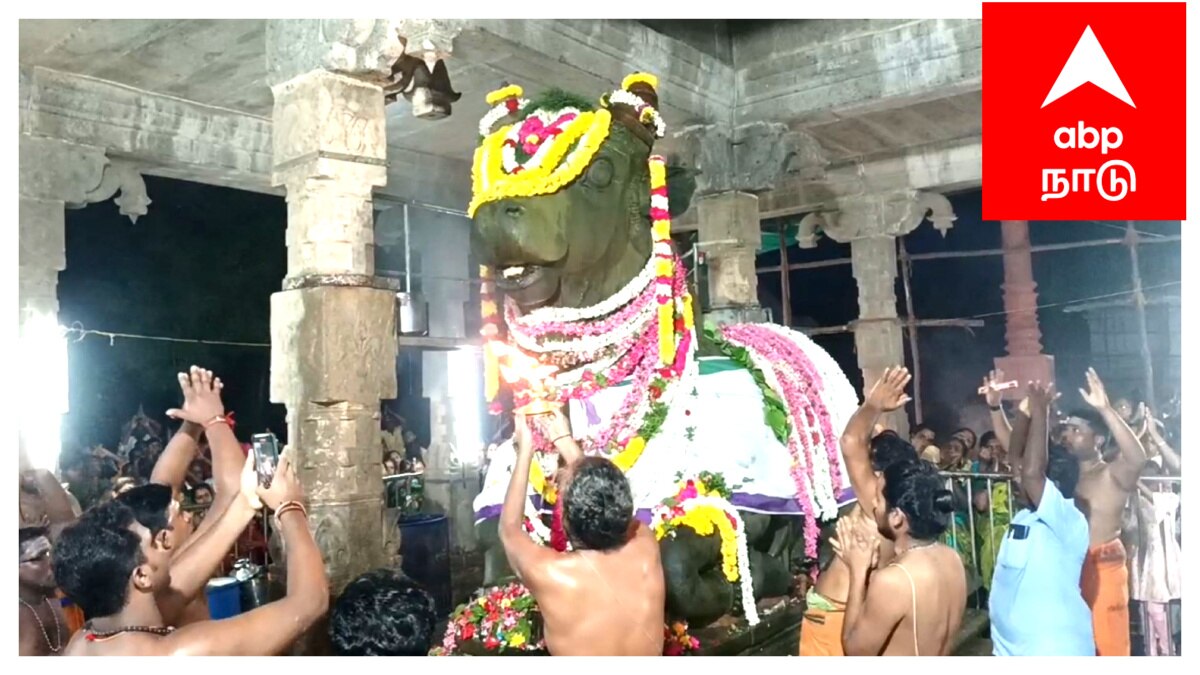 சிவபக்தருக்காக விலகி நின்ற திருப்புன்கூர் நந்தி தேவருக்கு சிறப்பு அபிஷேகம் ஆராதனை..