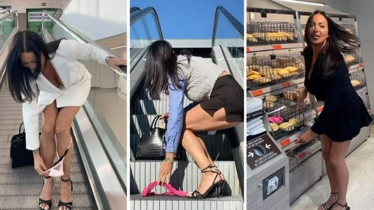 British influencer Chloe Lopez goes viral for taking off her worn underwear and leaving them in public places Chloe Lopez : एवढंच बाकी होतं! कधी हाॅटेल, कधी पेट्रोल पंप; सोशल मीडियाच्या स्टारच्या जाईल तिथं अंडरवेअर काढून ठेवण्याच्या अचाट कारनाम्याने सगळेच हैराण!