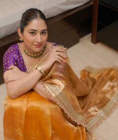 Disha Parmar Gives Raksha Bandhan Look Inspiration In A Stunning Saree; SEE PICS