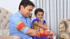 In Pics: కేటీఆర్ చేతినిండా రాఖీలే, ఈసారి ఎవరు కట్టారో తెలుసా?