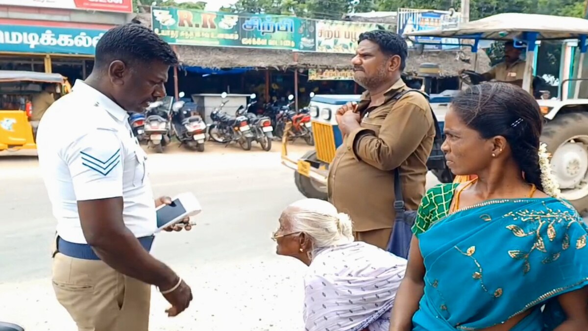 வழி தெரியாமல் தவித்த மூதாட்டி; ஓடோடி வந்து உதவிய காவலர் - சீர்காழியில் நெகிழ்ச்சி