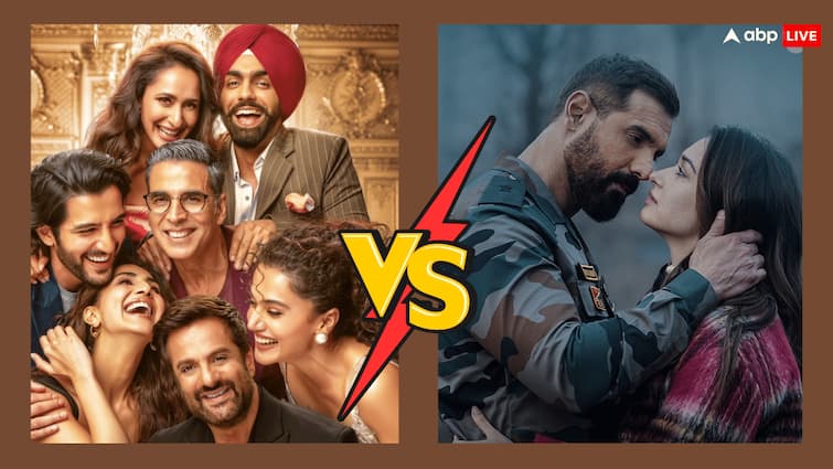 Vedaa Vs Khel Khel Mein Box Office Collection Day 4 akshay kumar starrer beats john abraham film Vedaa Vs Khel Khel Mein BO Collection Day 4: संडे कलेक्शन में बढ़ी 'खेल खेल में' की कमाई, 'वेदा' से आगे निकली अक्षय कुमार की फिल्म