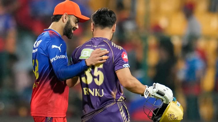 Rinku Singh Want To Join Virat Kohli RCB If KKR Release Him In IPL 2025 Latest Sports News RCB से खेलना चाहते हैं रिंकू सिंह? मेगा ऑक्शन से पहले बता दी अपनी ड्रीम टीम