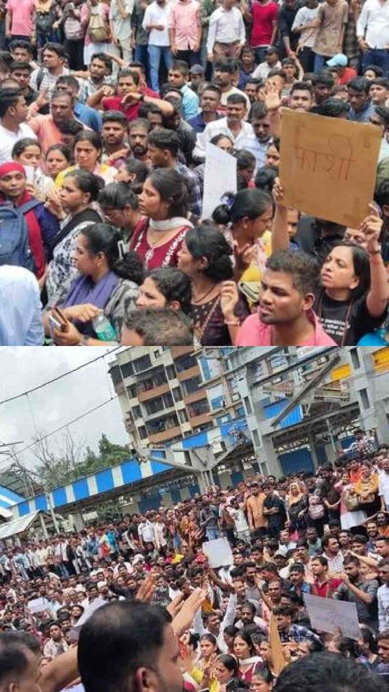 शाळेत चिमुकल्यांवर अत्याचार; बदलापूरमध्ये नागरिकांचा उद्रेक