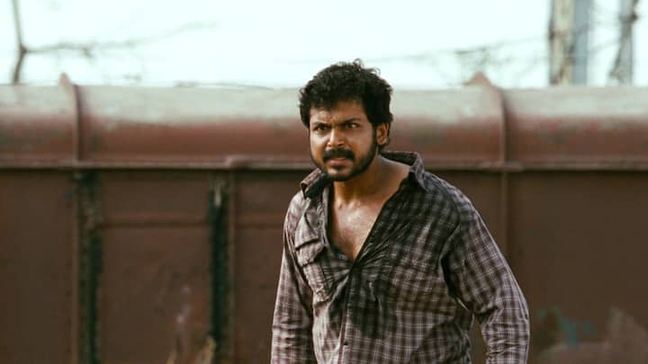 வில்லன் கும்பல் ஒரு காதல் ஜோடியை கொலை செய்து விடுகின்றனர். அந்த கும்பலை கார்த்தி அப்பா பார்த்துவிடுகிறார். இதை அறிந்த வில்லன் கும்பல் கார்த்தி அப்பாவை கொலை செய்ய திட்டமிடுகின்றனர். இதன்பிறகு கார்த்தி அப்பாவை காப்பாற்றினாரா? வில்லனிடம் இருந்து தப்பித்தாரா? என்பதே மீத கதை.