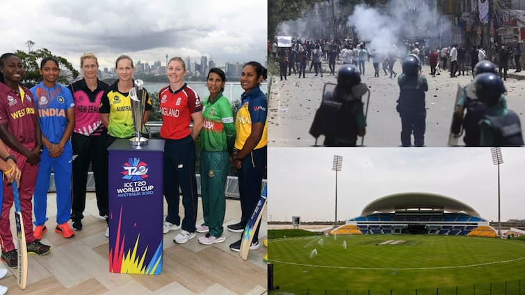 bangladesh set to lose women t20 world cup 2024 hosting uae may be announced new host after icc meeting बांग्लादेश नहीं इस देश में होगा टी20 वर्ल्ड कप, ICC की मीटिंग में लगी मुहर? कई अहम मुद्दों पर हुई चर्चा