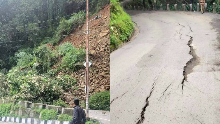 Shimla Landslide Road Block due to Landslide Himachal Pradesh Police Traffic Advisory Rain Forecast ANN Himachal: शिमला में भूस्खलन के बाद बालूगंज रोड पर दरार, ट्रैफिक एडवाइजरी जारी, भारी बारिश की भी चेतावनी