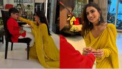 Raksha Bandhan 2024: અભિનેત્રી પલક તિવારીએ તેના નાના ભાઈ પર પ્રેમ વરસાવ્યો, રાખડી બાંધી તિલક કર્યો, પીળા સૂટમાં તે ખૂબ જ સુંદર લાગી રહી હતી