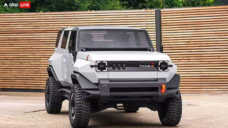 mahindra thar roxx launched independence day 2024 electric car launching soon know details here read article in Gujarati Thar Roxx બાદ હવે મહિન્દ્રાની નવી ઇલેક્ટ્રિક થાર આવી રહી છે આ કાર માર્કેટમાં ધૂમ મચાવશે, તેનો લુક એવો છે કે તમને દિવાના કરી દેશે