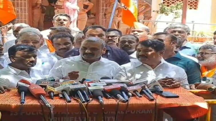 L Murugan says DMK is holding Muthamizh Murugan conference fearing that Hindu vote bank will change after seeing Vel Yatra reception - TNN இந்த பயத்தால்தான் திமுக முத்தமிழ் முருகன் மாநாட்டை நடத்துகிறது - எல்.முருகன்