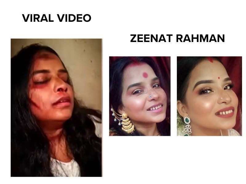 Comparison between screenshots of the viral video and pictures of Rahman posted in the Facebook group. (Source: Screenshots/X/Facebook/Modified from Logically Facts)