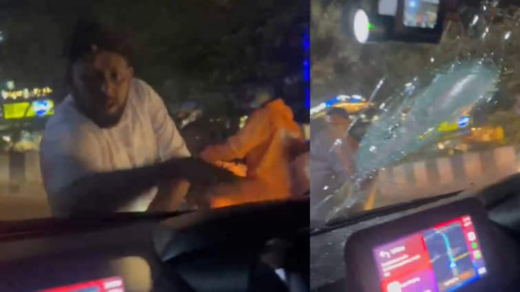 Bengaluru Sarjapur Road WATCH Man Harasses Couple, Smashes Windshield Of Car WATCH: Man Harasses Couple, Smashes Windshield Of Car In Bengaluru's Sarjapur Road