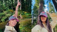 Pooja Hegde Photos : அடர்ந்த காட்டிற்குள் உலா வரும் பீஸ்ட் பட நடிகை!