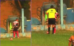 VIDEO: ચાલુ મેચમાં ખેલાડીએ પેન્ટ ઉતારી કર્યું એવું કામ કે મચી ગયો હંગામો, રેફરીએ બહાર કાઢ્યો