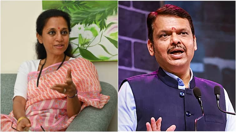 badlapur School molestation case NCP SP MP Supriya Sule demands resignation of devendra fadnavis in Maharashtra Badlapur School Case: बदलापुर स्कूल मामले पर सुप्रिया सुले ने देवेंद्र फडणवीस का मांगा इस्तीफा, कहा- 'आज कल दिल्ली में...'