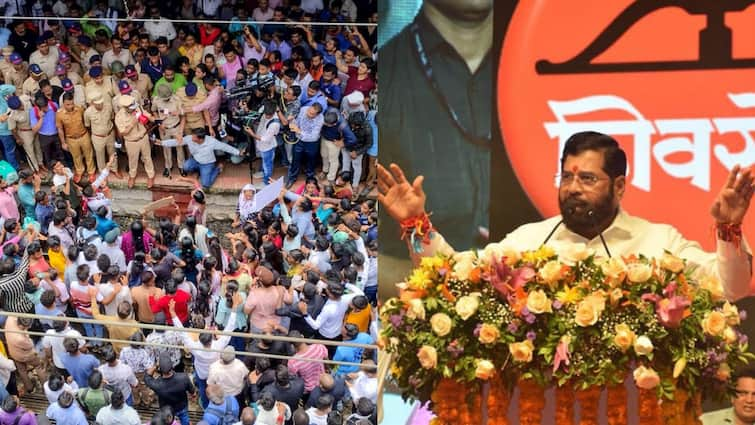 Maharashtra CM Eknath Shinde attacks Opposition leaders over Badlapur protest बदलापुर रेलवे स्टेशन पर प्रदर्शन को लेकर सीएम एकनाथ शिंदे का बड़ा बयान, 'सरकार को बदनाम करना था मकसद'