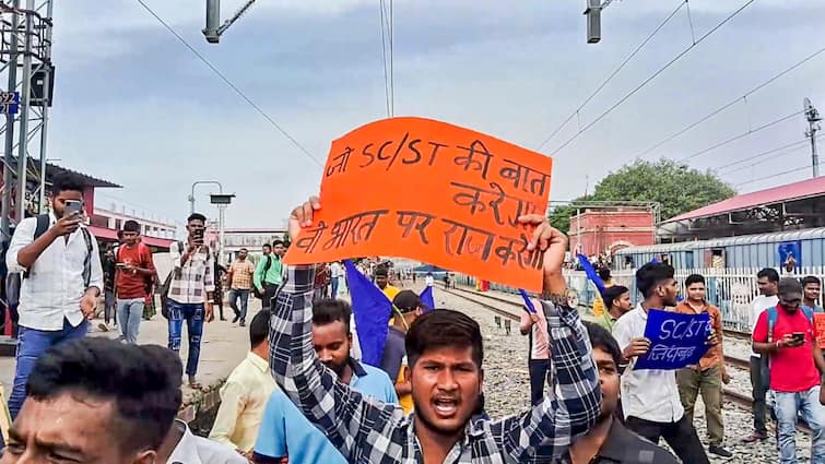 Bharat Bandh 2024 Reservation Bachao Sangharsh Samiti Supreme Court SC ST Reservations Bharat Bandh: Jharkhand Bus Services Hit, Railway Blockade In Odisha As Protests Against SC Judgment Gain Pace