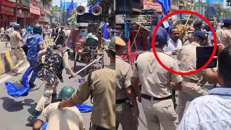 bharat-bandh-lathicharge-at-dakbunglow-chauraha-patna-police-constable-beaten-up-sdo-in-crowd Patna News: ’સર બ્લંડર હો ગયા’...ભારતબંધ દરમિયાન પોલીસે SDMને જ લાકડીથી ફટકારી દીધા, જુઓ વીડિયો