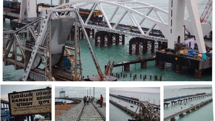 New Pamban Bridge for Poly silicon type painting will last for years tnn புதிய பாம்பன் பாலத்திற்கு பாலி சிலிக்கான் பெயிண்டிங்; இது இத்தனை வருசம் தாங்கும் தெரியுமா?