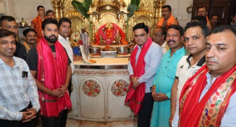 Rohit Sharma-Jay Shah Visit Siddhivinayak Temple In Mumbai With T20 World Cup 2024 Trophy