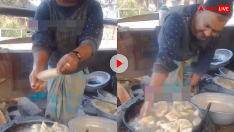 Man first washed his hands with boiling oil and then washed his face video goes viral अविश्वसनीय! शख्स ने खोलते हुए तेल से धो लिए हाथ और मुंह, वीडियो देख सिहर उठेंगे आप