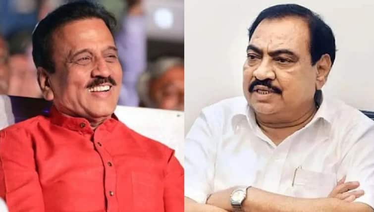 Minister Girish Mahajan comment on Eknath Khadse in Jalgaon maharashtra politicis एकनाथ खडसे नेमके कुठे? त्यांनी भाजपमध्ये प्रवेश केल्याचं कोणालाच माहित नाही, महाजनांचा टोला 