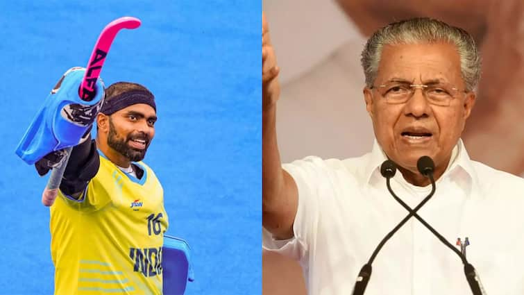 kerala government announces 2 crore cash award for retired indian hockey goalkeeper pr sreejesh for bronze medal win paris olympics 2024 Olympics 2024: पीआर श्रीजेश पर मेहरबान केरल सरकार, CM ने किया करोड़ों रुपयों के नकद ईनाम का एलान