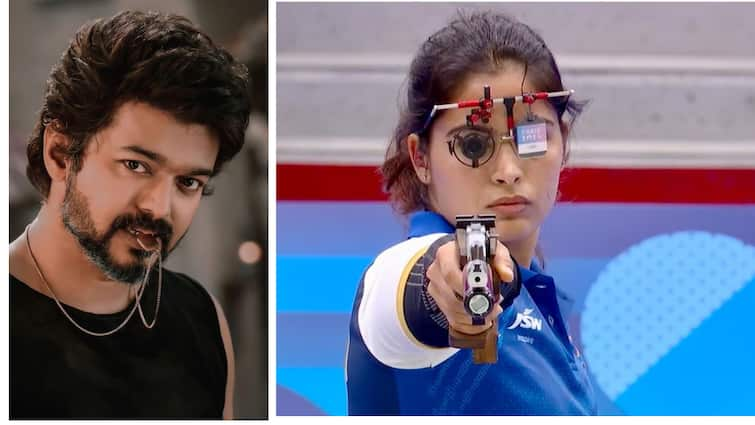 Olympic medal winner Manu Bhaker calls Thalapathy Vijay her darling Manu Bhaker: అతడే నా డార్లింగ్‌, సౌత్‌ హీరోపై మను బాకర్‌ కామెంట్స్‌