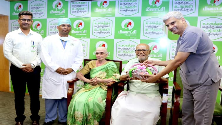 Thanjavur Meenakshi Hospital Angio-assisted heart valve replacement old man - TNN 83 வயது முதியவருக்கு ஆஞ்சியோ மூலம் இதயவால்வு மாற்று சிகிச்சை: மீனாட்சி மருத்துவமனை சாதனை