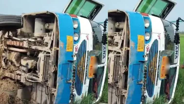 Haryana Bus Accident Roadways bus overturned 24 passengers including driver and conductor injured Haryana Bus Accident: ਚੰਡੀਗੜ੍ਹ ਜਾ ਰਹੀ ਰੋਡਵੇਜ਼ ਦੀ ਬੱਸ ਪਲਟੀ, ਚਾਲਕ ਤੇ ਕੰਡਕਟਰ ਸਣੇ 24 ਸਵਾਰੀਆਂ ਜ਼ਖ਼ਮੀ