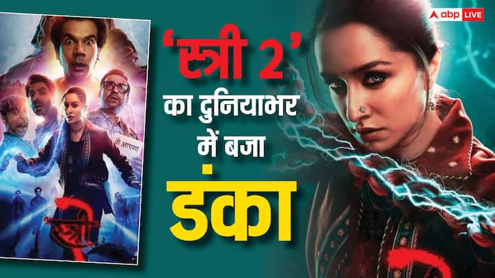 Stree 2 BO Collection Worldwide Day 7: राजकुमार राव और श्रद्धा कपूर स्टारर 'स्त्री 2' बॉक्स ऑफिस पर तूफान बनी हुई है. इस फिल्म ने देश और दुनियाभर में एक हफ्ते के भीतर शानदार कलेक्शन कर लिया है.