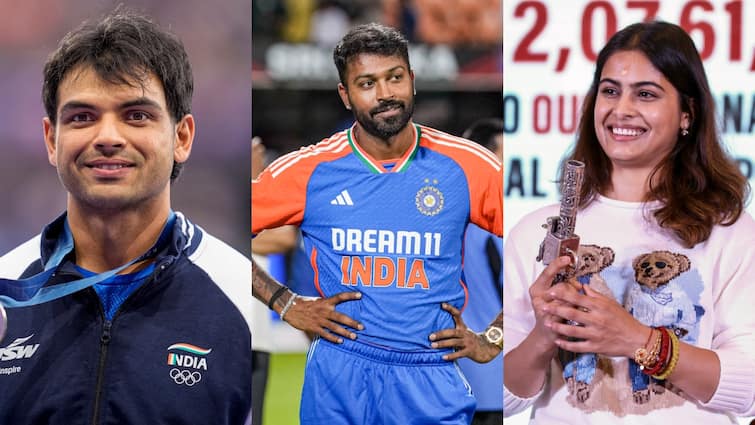 Neeraj Chopra can go forward from Hardik Pandya in terms of valuation Manu Bhaker valuation also increase Neeraj Chopra: 'कमाई' में हार्दिक पांड्या को पछाड़ देंगे नीरज चोपड़ा! मनु भाकर की भी हुई चांदी