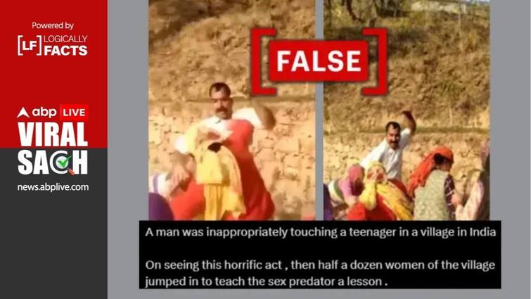 Fact Check Man Beaten Up Sexual Assault Road-Widening Dispute Himachal Pradesh Fact Check: Video Of Man ‘Being Beaten Up For Sexual Assault’ Actually Depicts Road-Widening Dispute