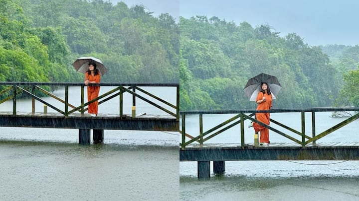 Hina Khan Enjoying Rain: हिना खान कैंसर का दर्द भुलाने और खुद को बेटर फील कराने के लिए इन दिनों वेकेशन पर हैं. जिसकी फोटोज उन्होंने सोशल मीडिया पर शेयर की हैं.