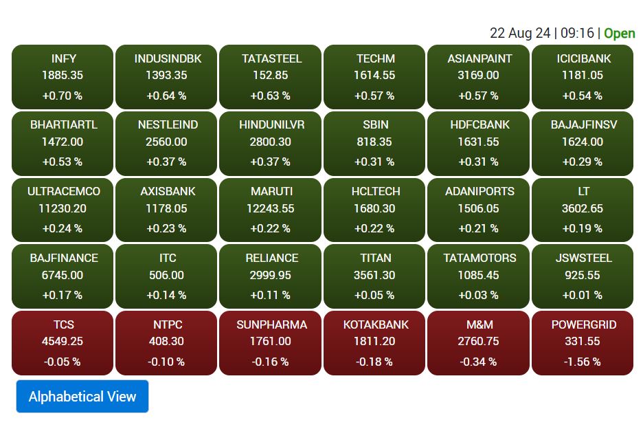 Stock Market Opening: निफ्टी वीकली एक्सपायरी के दिन बाजार में उछाल, 81100 के पास सेंसेक्स, बैंक-फाइनेंशियल्स चढ़े