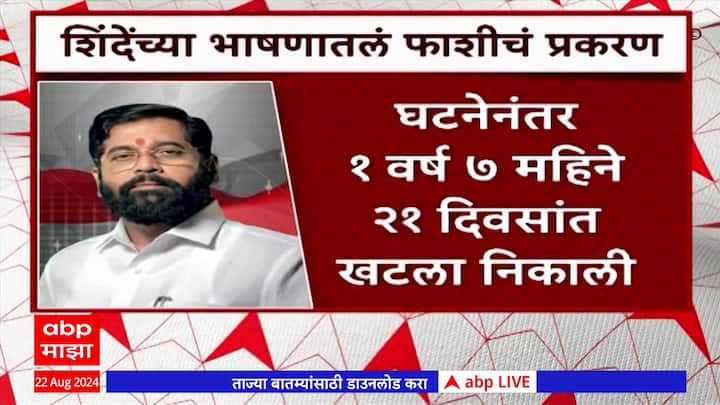 Eknath Shinde, कोल्हापूर : बदलापुरात 3 वर्षीय चिमुकलीवर झालेल्या अत्याचाराच्या घटनेनंतर संपूर्ण महाराष्ट्रातून संताप व्यक्त करण्यात येतोय.