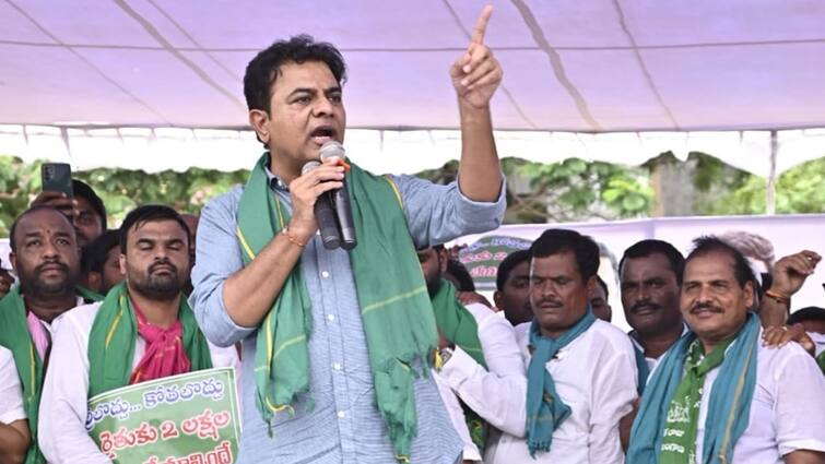 Differences between Revanth and Rahul Gandhi in Adani issue says KTR in chit chat KTR: రేవంత్-రాహుల్ మధ్య చాలా విభేదాలు, మీ ఎంపీలు గాడిదలు కాస్తారా? - కేటీఆర్ ఆసక్తికర వ్యాఖ్యలు