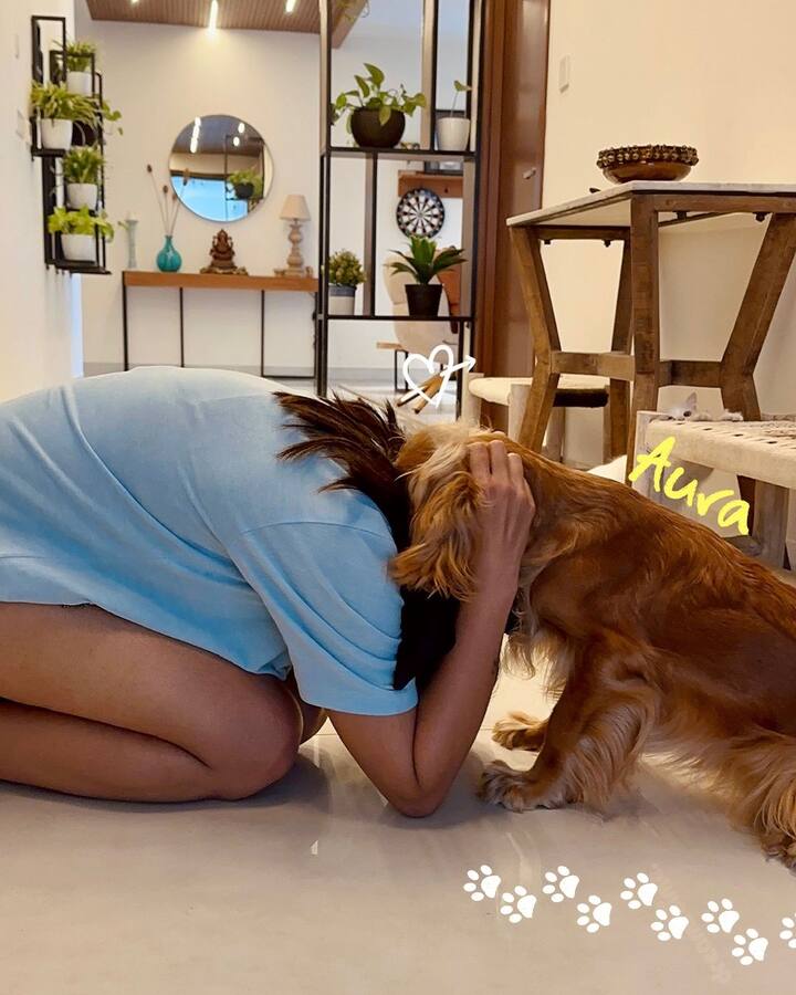 என் நாய்க்குட்டி என்னுடைய குழந்தை போன்றது. ஹைதராபாத்திற்கு வந்து உன்னை சந்திக்கிறேன். நீ இல்லாமல் நான் என்ன செய்வேன்??