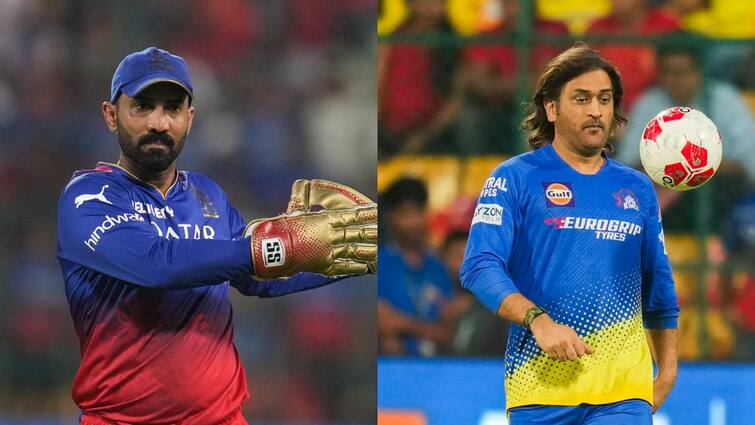 Dinesh Karthik apologized for not including MS Dhoni in his all time Indian team playing XI Dinesh Karthik: दिनेश कार्तिक को अचानक मांगनी पड़ी माफी, एमएस धोनी से जुड़ा है मामला; बोले- बड़ी गलती...