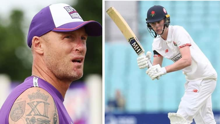 Andrew Flintoffs Son Rocky Flintoff Becomes The Youngest County Debutant Rocky Flintoff: వాడి కొడుకు వచ్చాడని చెప్పు,  భవిష్యత్తులో 